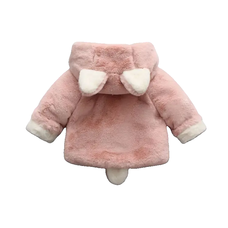 Manteau Bébé Lapin Polaire en Fausse Fourrures