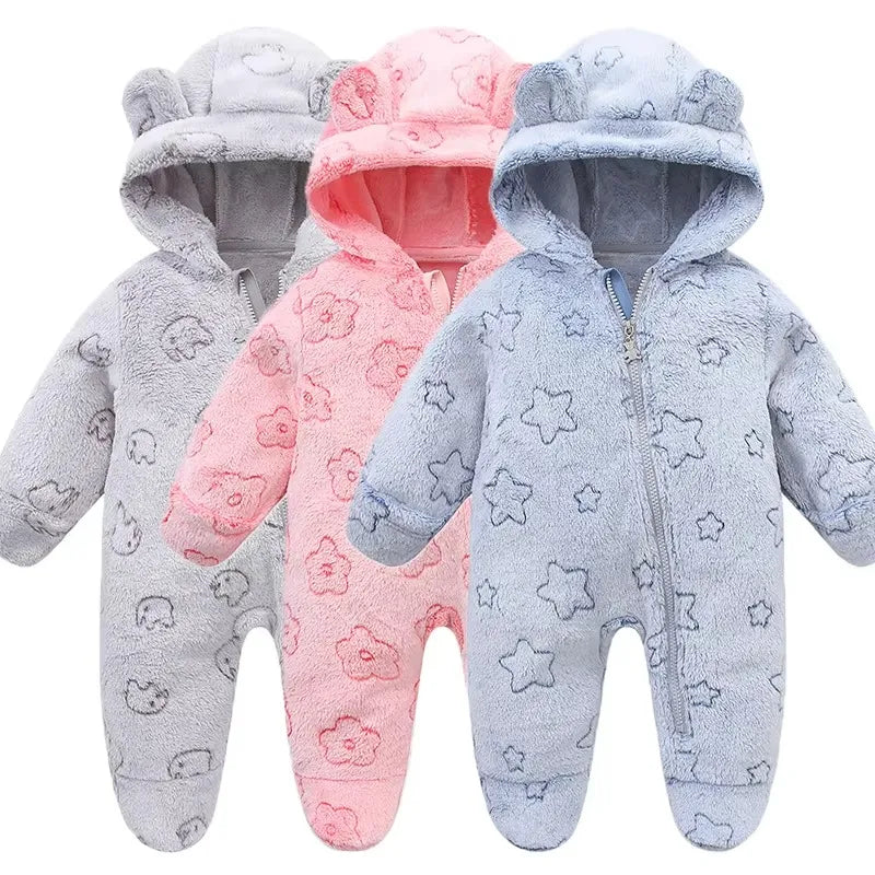 Renouillère bébé chaude, combinaison flanelle douce hiver