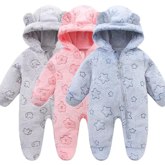Renouillère bébé chaude, combinaison flanelle douce hiver