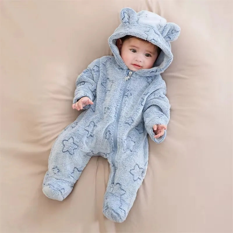 Renouillère bébé chaude, combinaison flanelle douce hiver