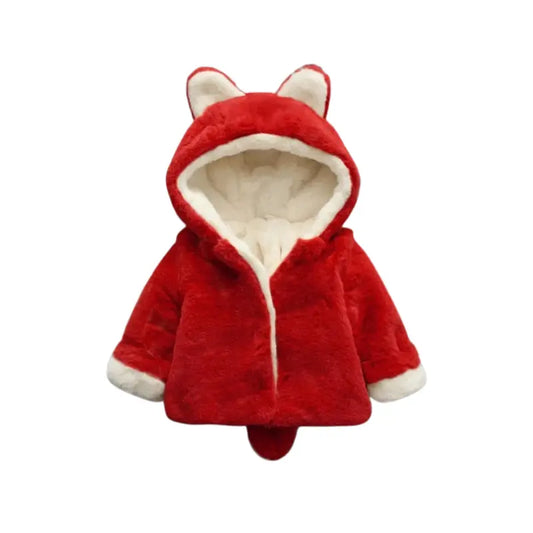 Manteau Bébé Lapin Polaire en Fausse Fourrures