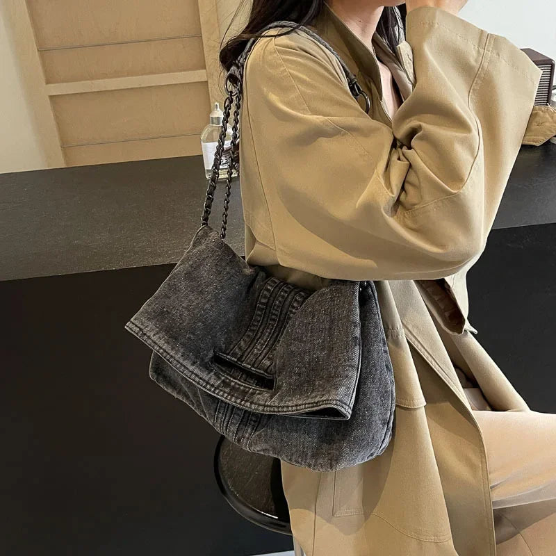 Jeana Sac en Bandoulière en tissu rétro décontracté 