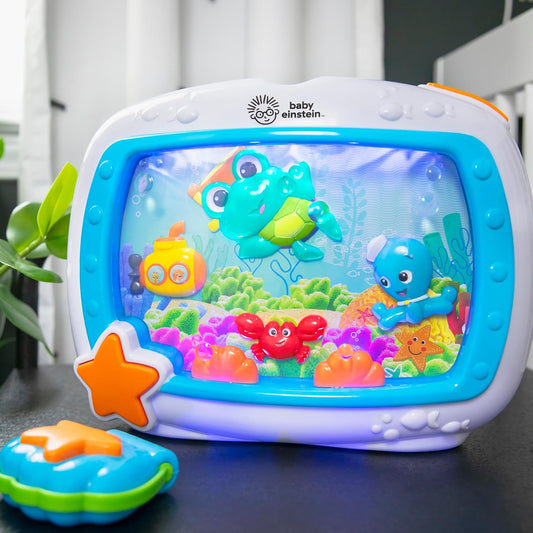  Aquarium Bébé Veilleuse Enfant Apaisante, Lumières Douces, Sons Océan