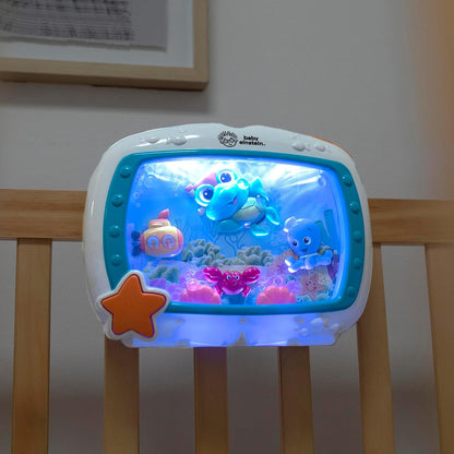  Aquarium Bébé Veilleuse Enfant Apaisante, Lumières Douces, Sons Océan