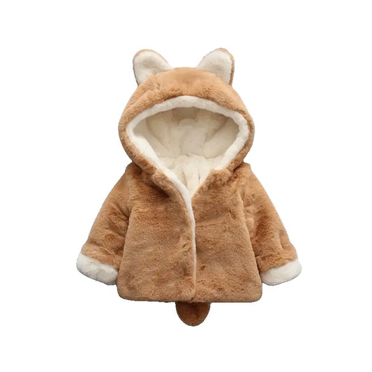 Manteau Bébé Lapin Polaire en Fausse Fourrures
