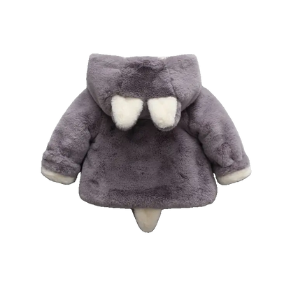 Manteau Bébé Lapin Polaire en Fausse Fourrures