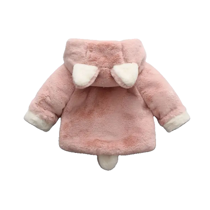 Manteau Bébé Lapin Polaire en Fausse Fourrures