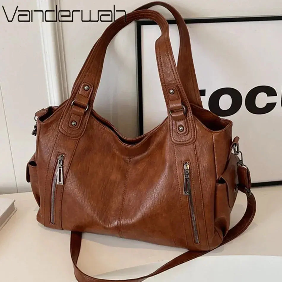 Amber Sac en Bandoulière en Cuire Souple