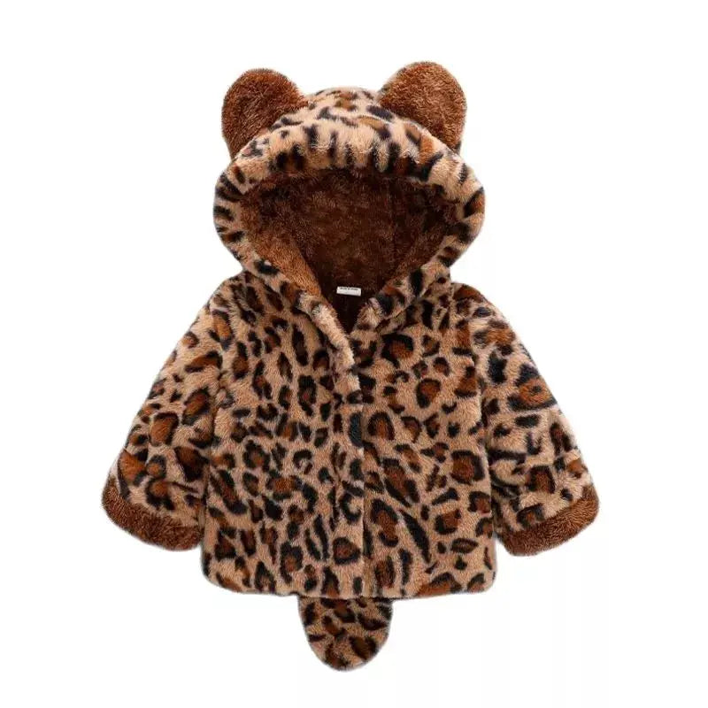 Manteau Bébé Lapin Polaire en Fausse Fourrures