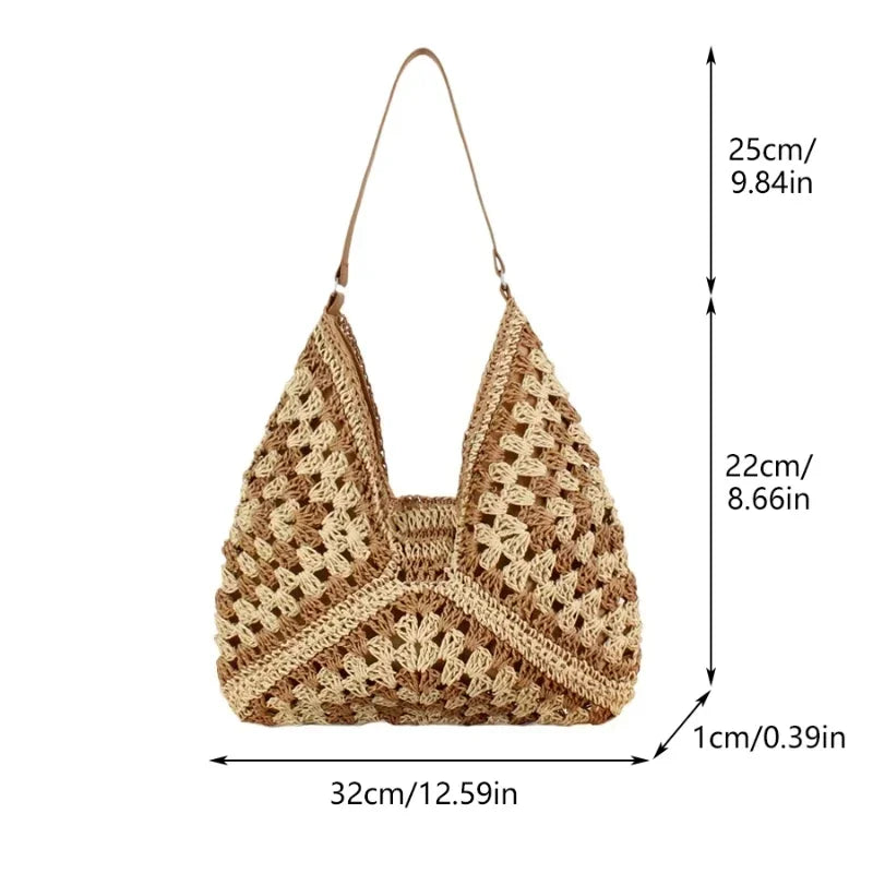 Grand sac à main tissées