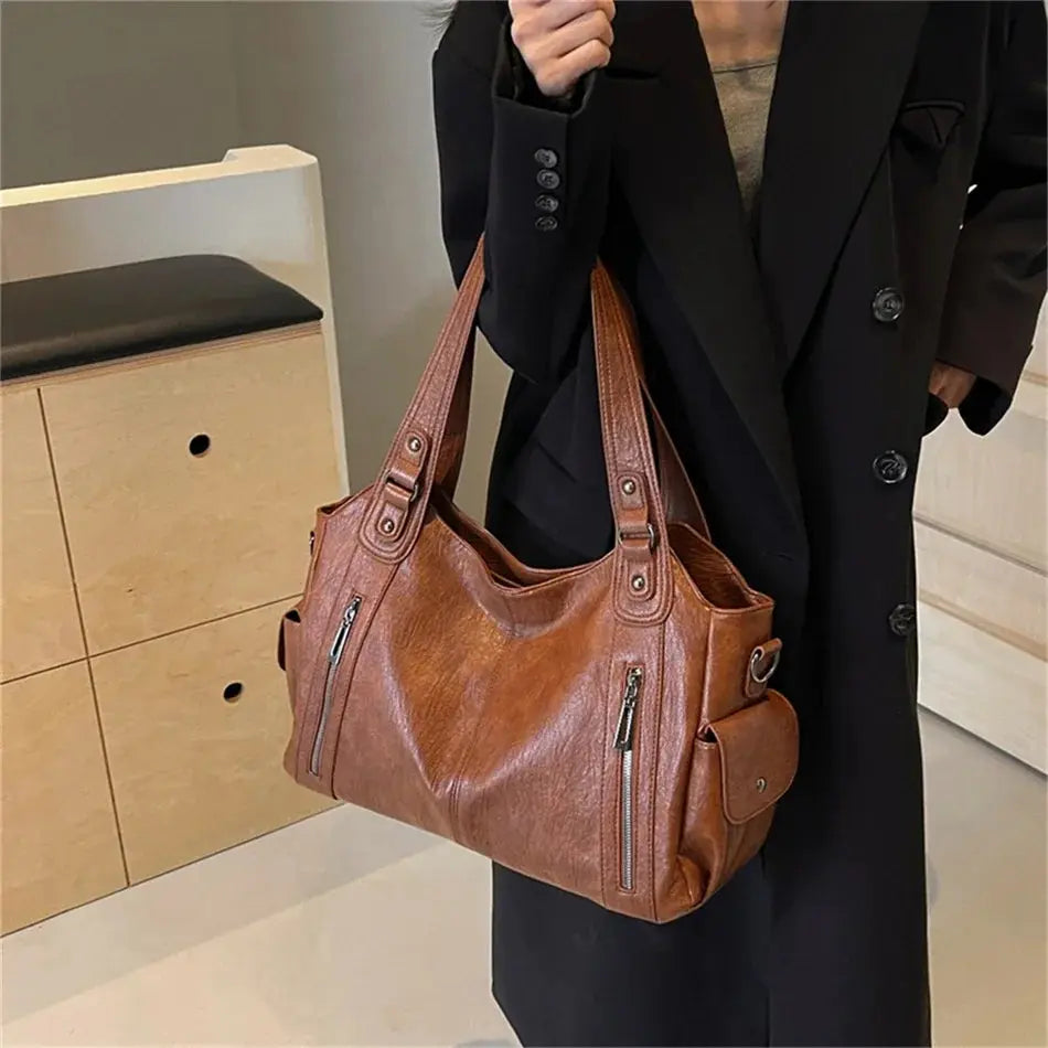 Amber Sac en Bandoulière en Cuire Souple