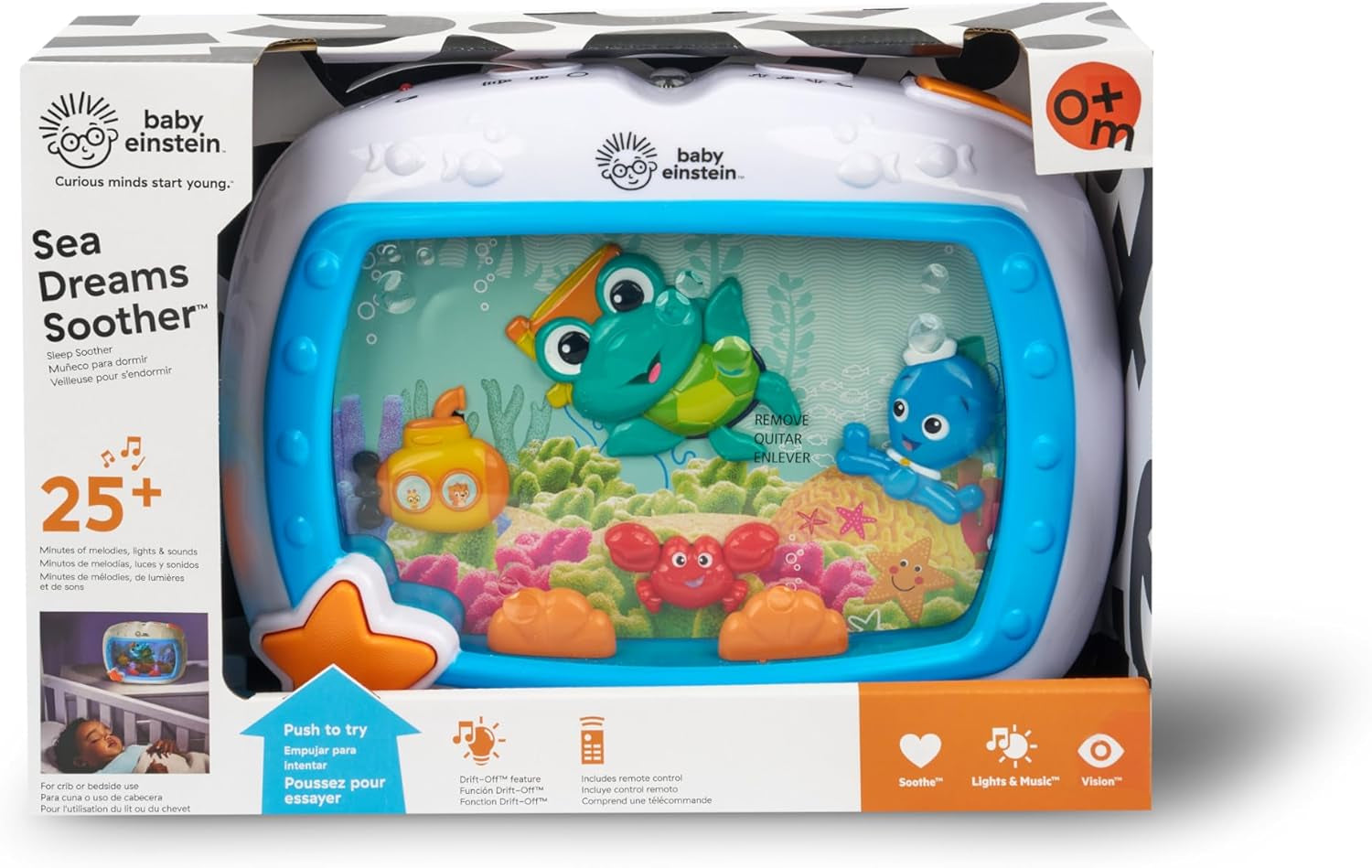  Aquarium Bébé Veilleuse Enfant Apaisante, Lumières Douces, Sons Océan