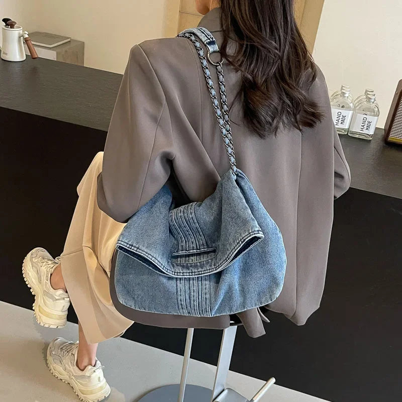 Jeana Sac en Bandoulière en tissu rétro décontracté 