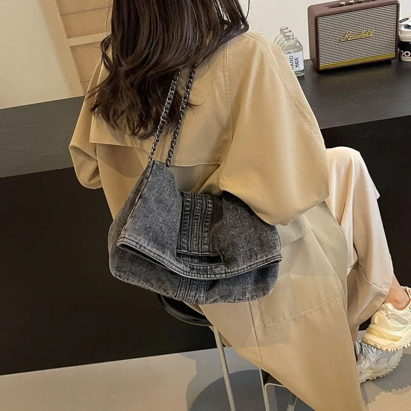 Jeana Sac en Bandoulière en tissu rétro décontracté 